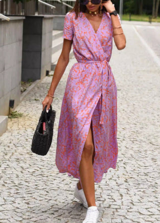 Tania Timeless Women's Floral Wrap Maxi Dress Chic Silhouette Collection