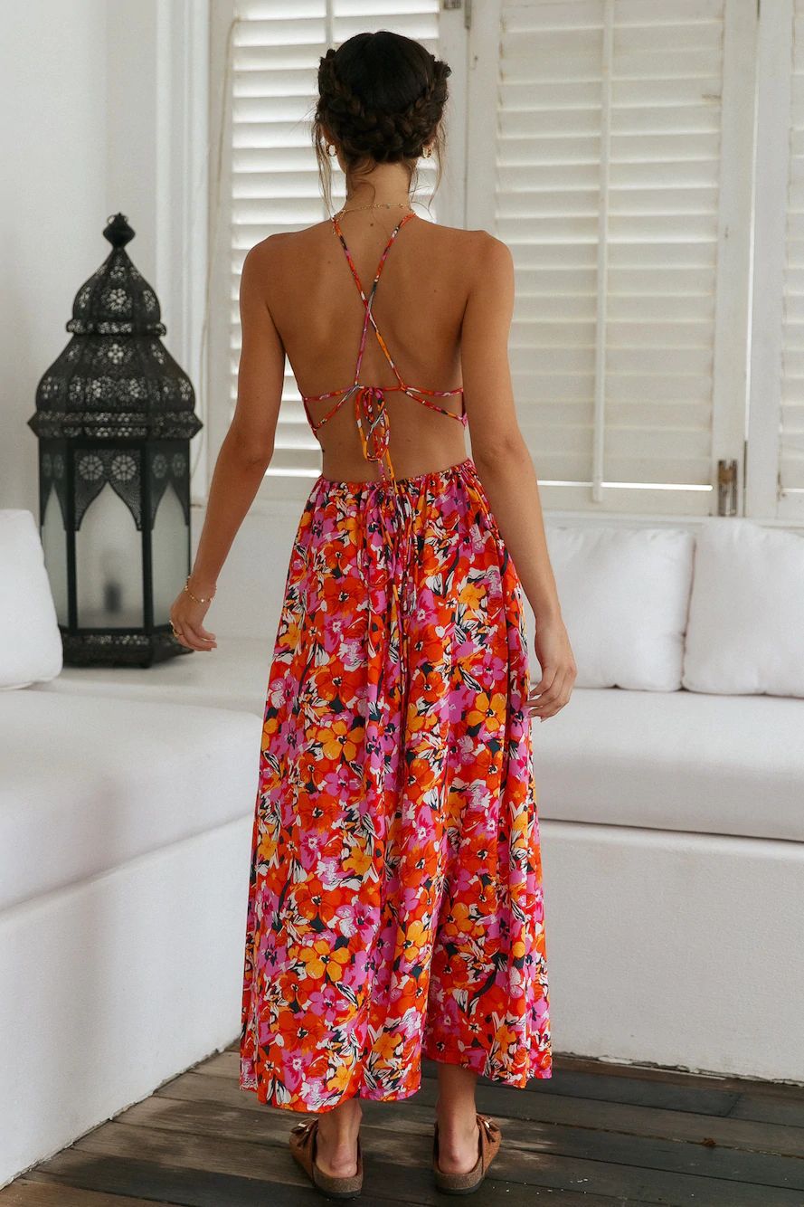 Keira Floral Cutout Halter Maxi Dress FINAL