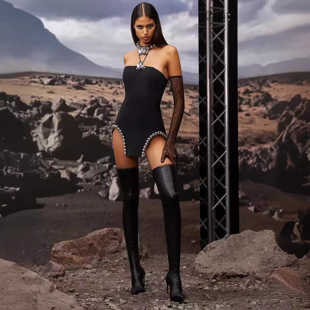 Slim Fit Sequin Evening Prom Dress - Fashionpara