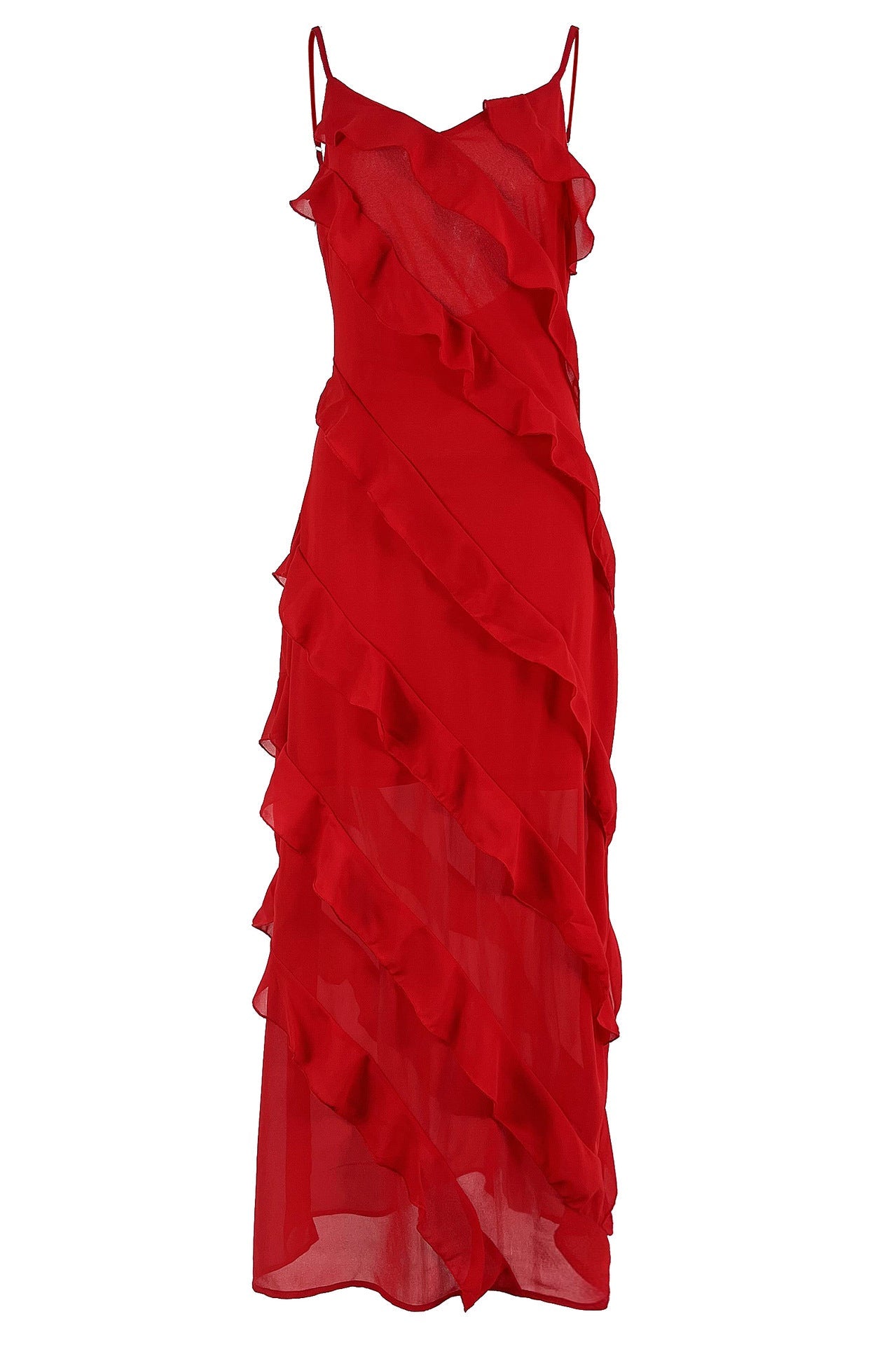 Vanessa Exclusive Dress with Ruffles Evening Wear Edit