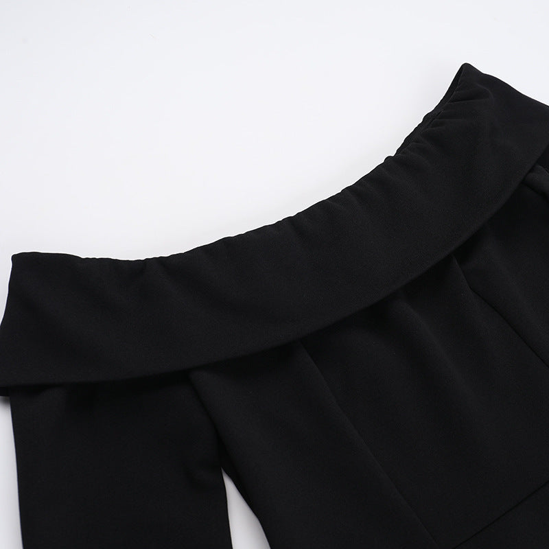 Barbara 2.0 Off Shoulder Mini dress Black