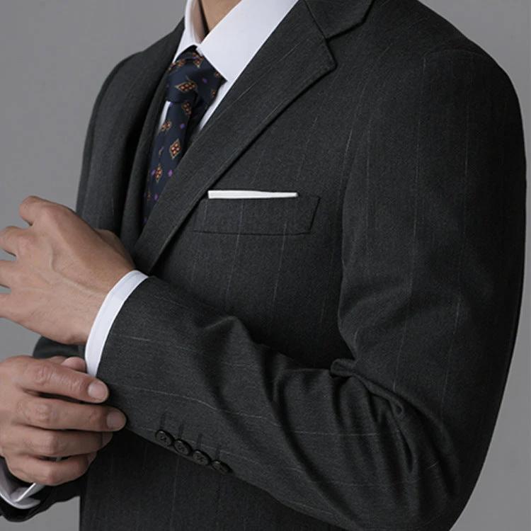 Men's Slim Fit Tuxedo Suit 3 Piece Formal Wedding Evening Wear Set (ZD17088)
