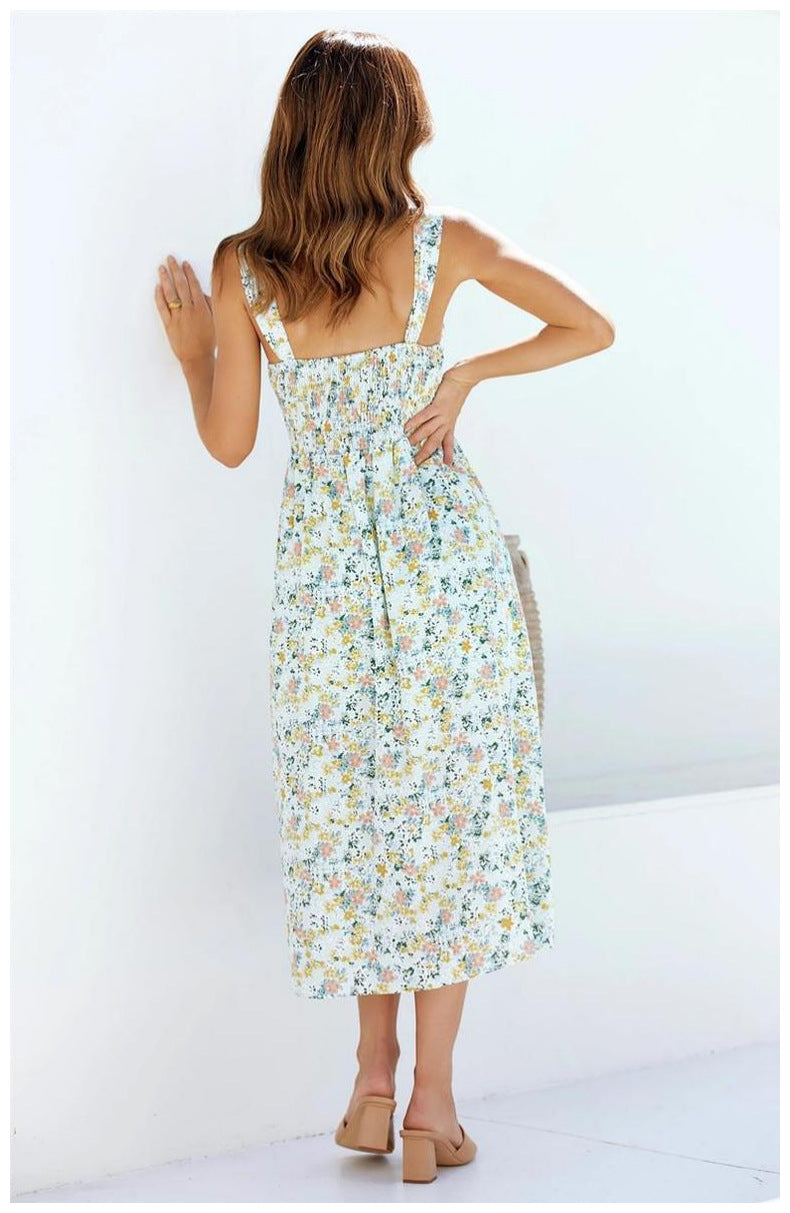 Loved By You Floral Midi Dress Ivory