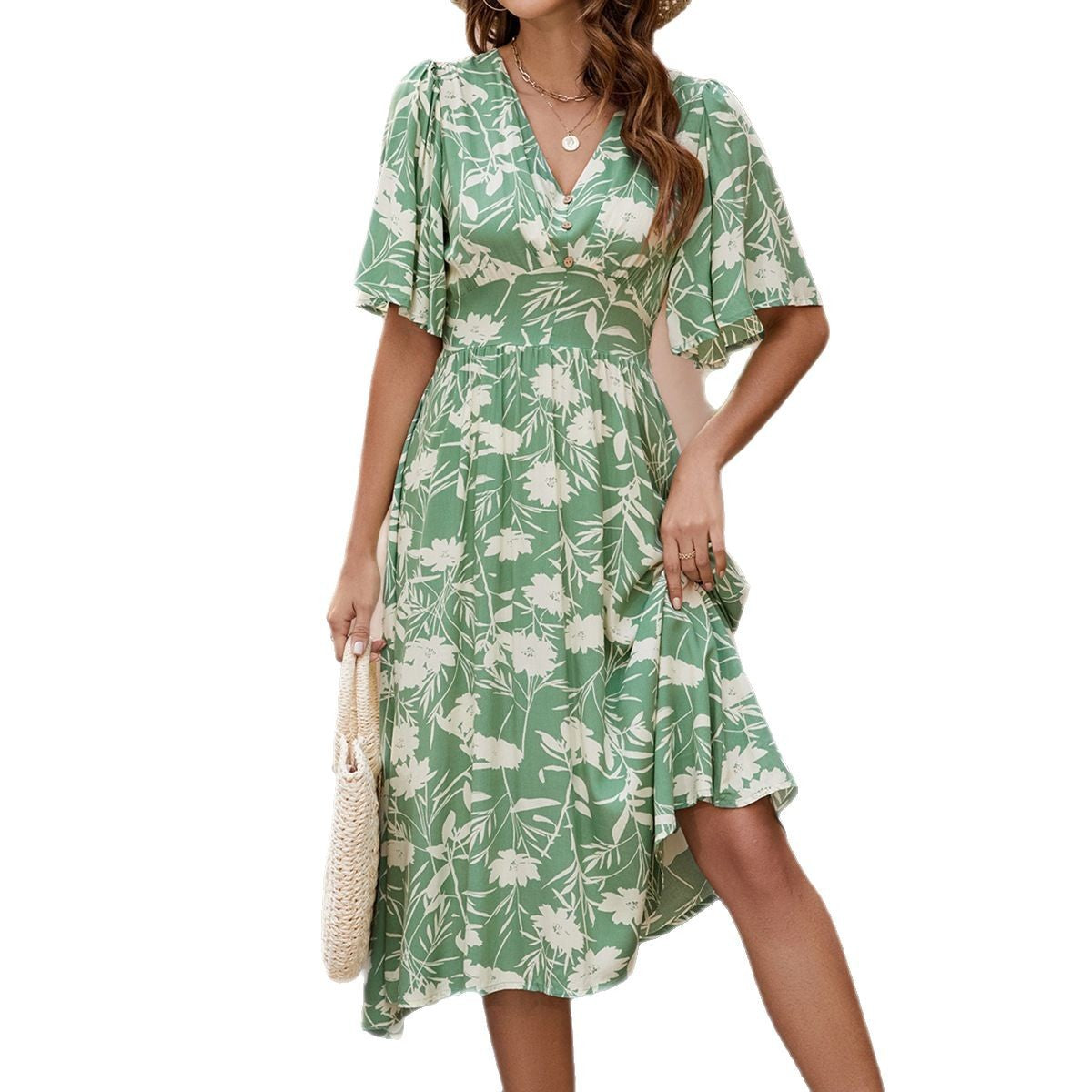 Belinda Elevated Women's Floral a Line Dress Evening Wear Edit