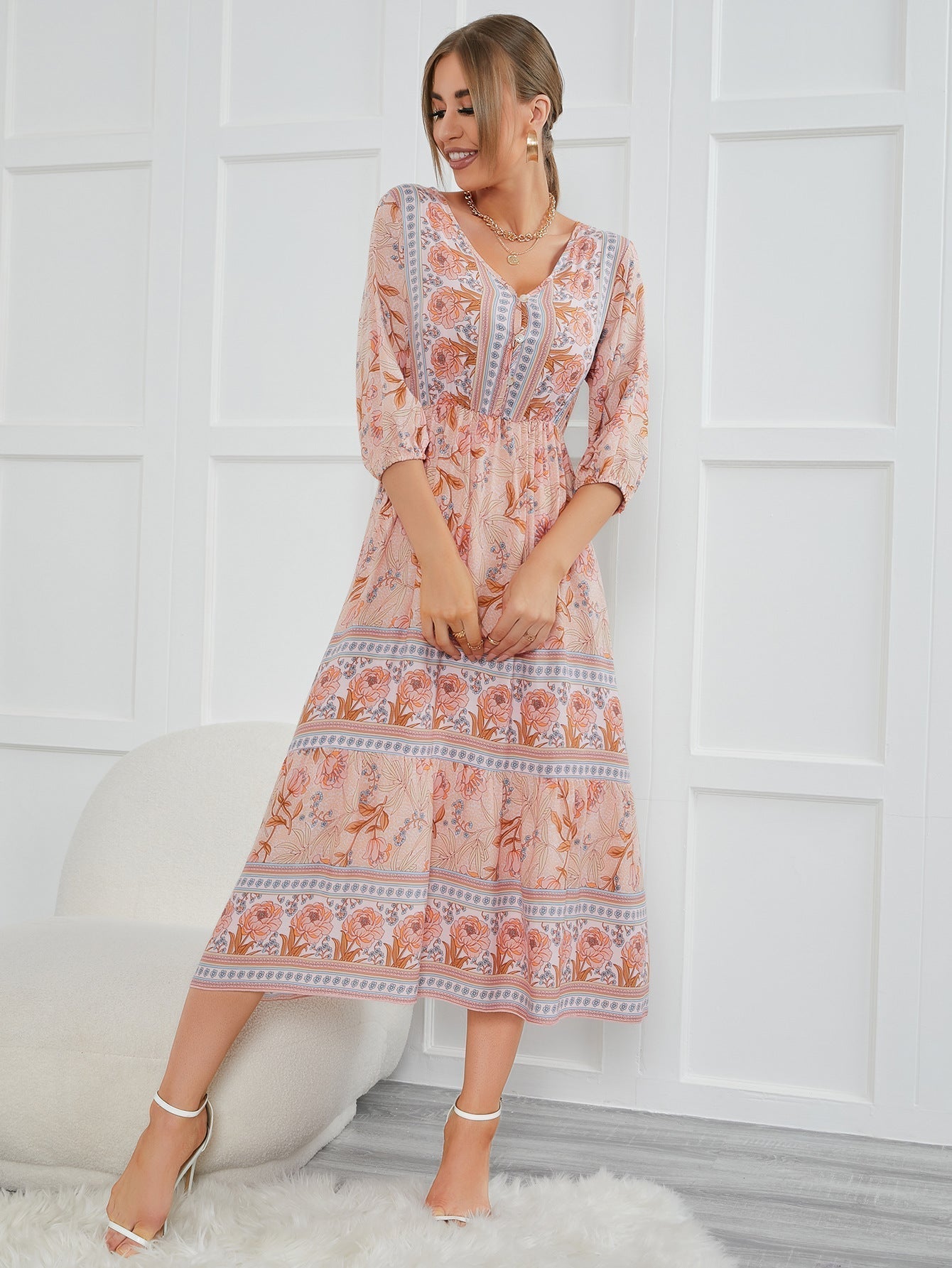 Citronella Adjustable Kimono Maxi Dress FINAL