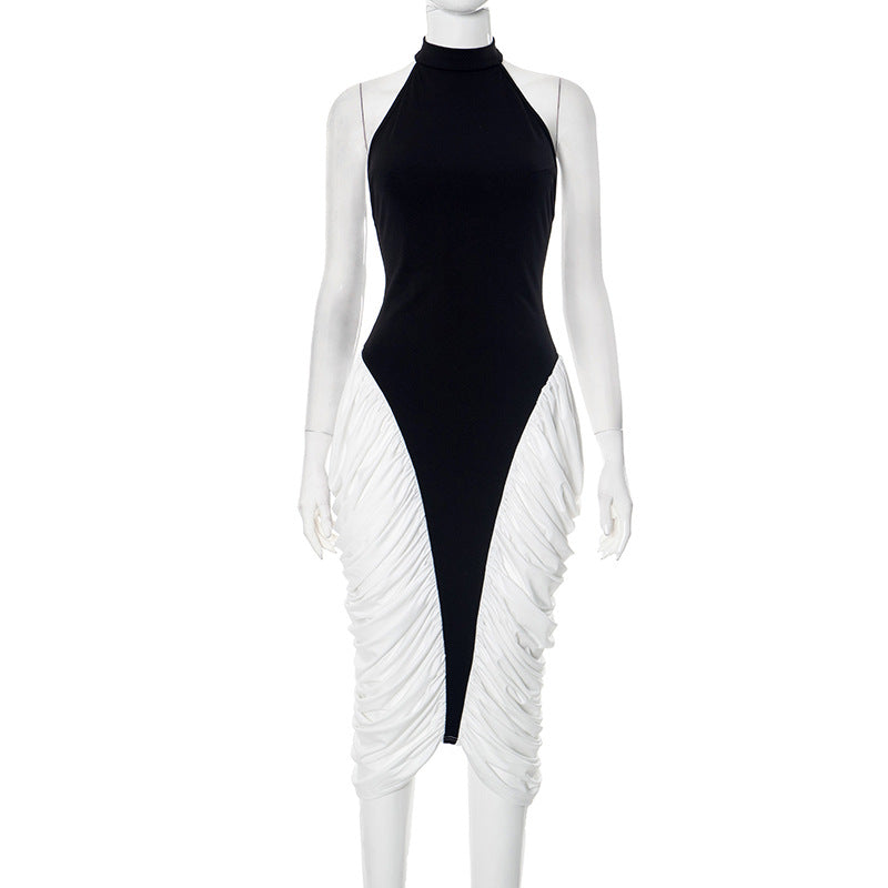 Patricia Statement Women's Graduation Dress with Figure Hugging Cut and Asymmetric Ruffle Details Chic Silhouette Collection