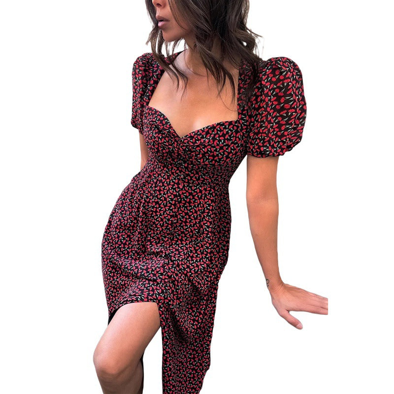 Katia Effortless Women's Bloom Shirt Puff Sleeve Midi Dress Everyday Luxe Edit