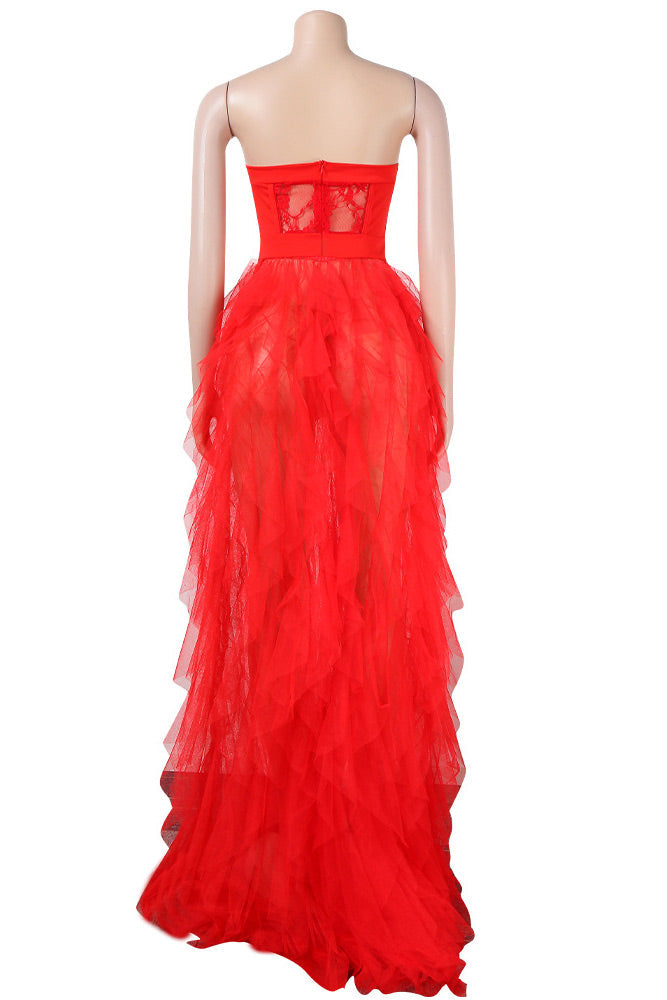 Black A-Line Strapless Sweetheart Prom Gown Evening Dress - Fashionpara