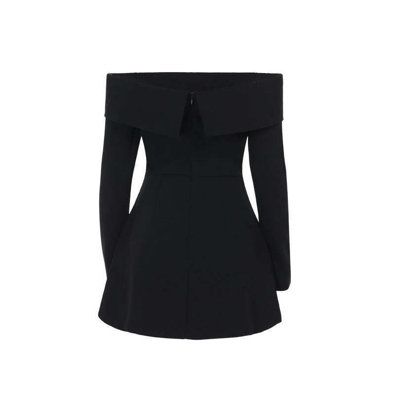 Barbara 2.0 Off Shoulder Mini dress Black