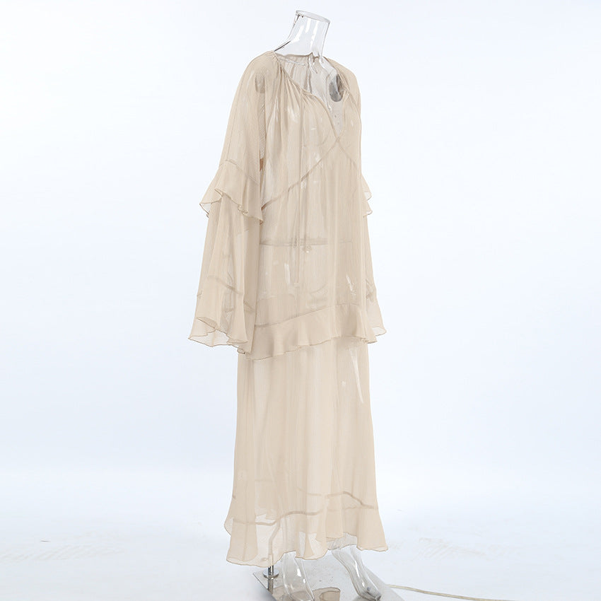Ronnie Sheer Dress Khaki