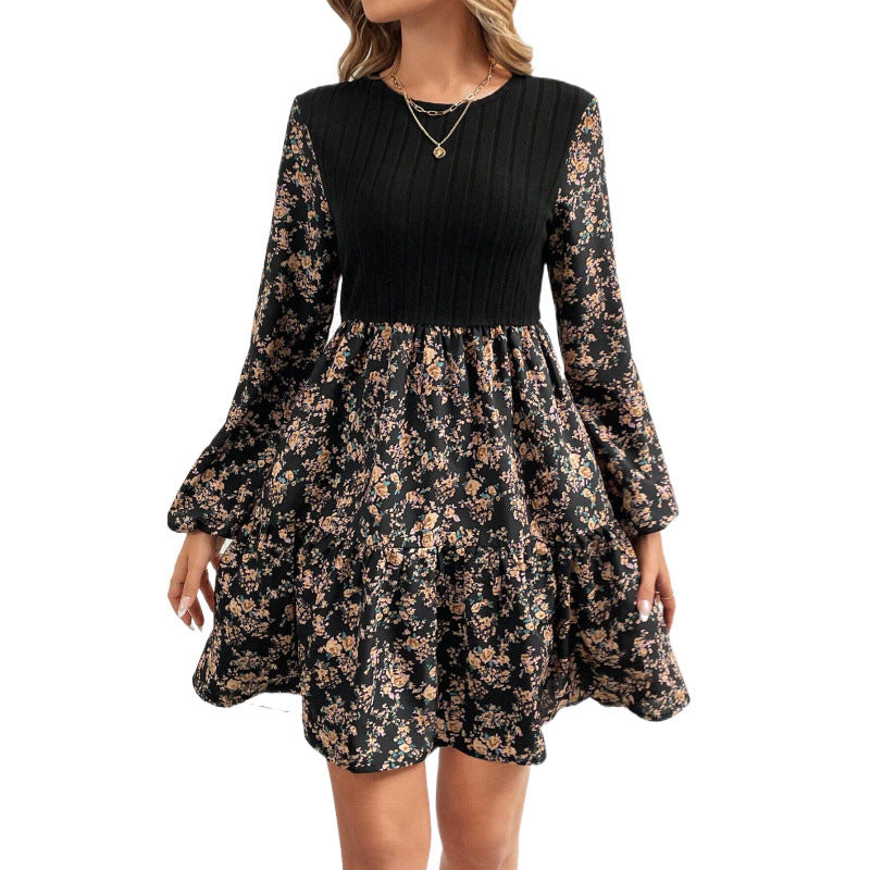 Rita Effortless Women's Floral Dress with Ruffle Hem Elevated Occasion Wear