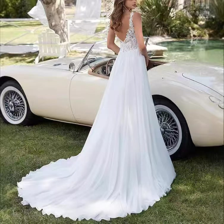 Korean Mermaid Bridal Wedding Dress - Fashionpara