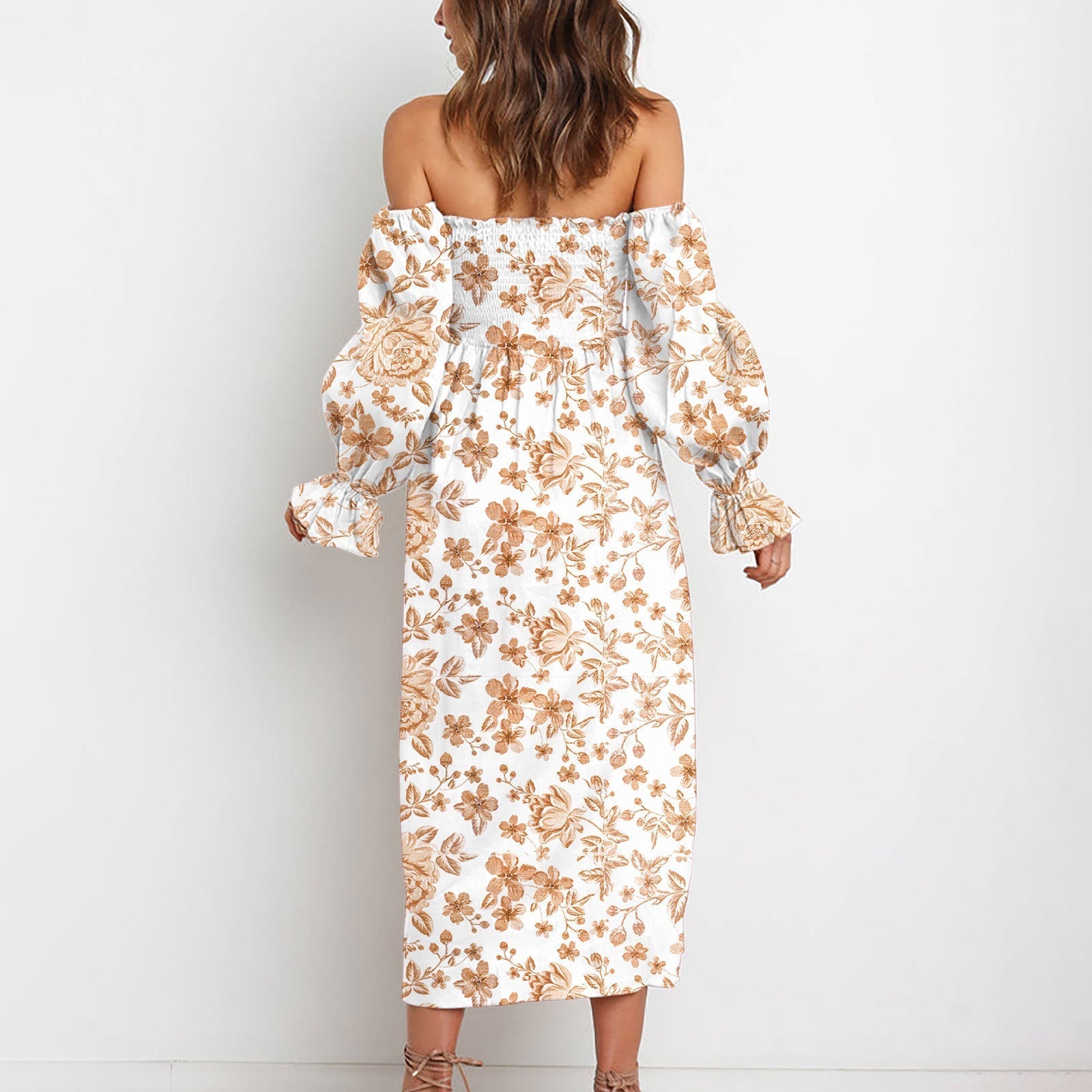 Debin Off The Shoulder High Low Maxi Dress FINAL