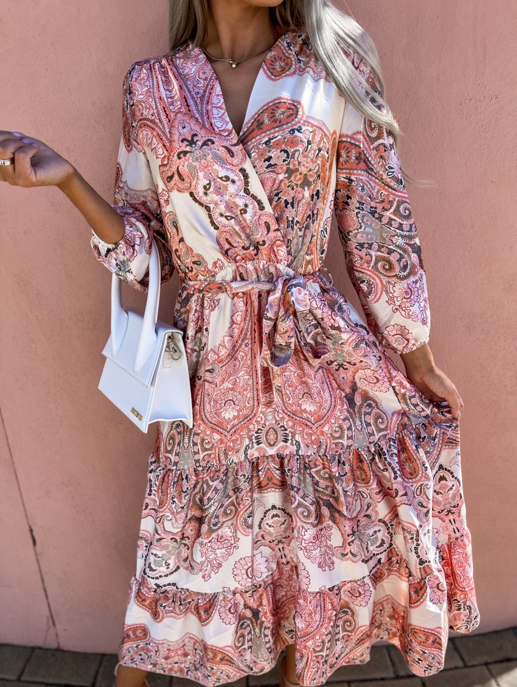 Katerina Printed Tiered Midi Dress FINAL