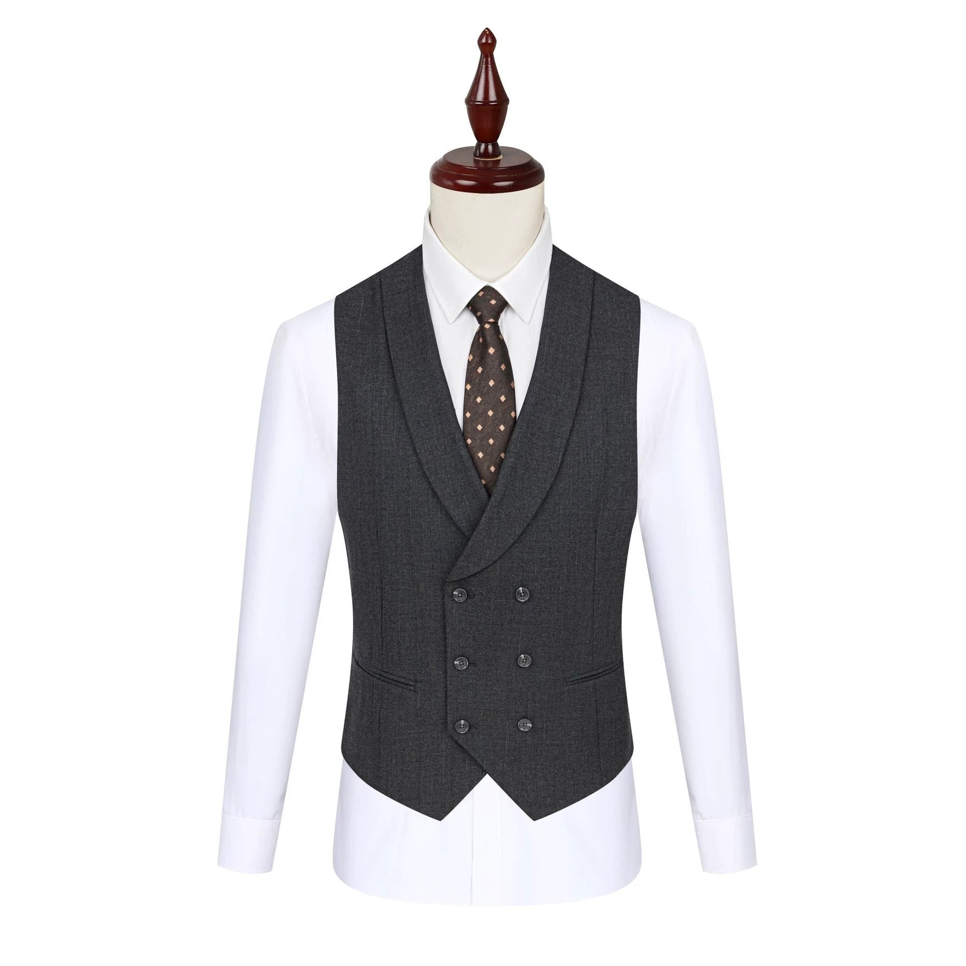 Mens Black Flat Collar Suit Jacket For Groom Wedding Formal Wear (ZD17082)