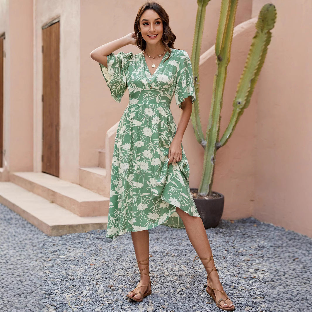 Belinda Elevated Women's Floral a Line Dress Evening Wear Edit