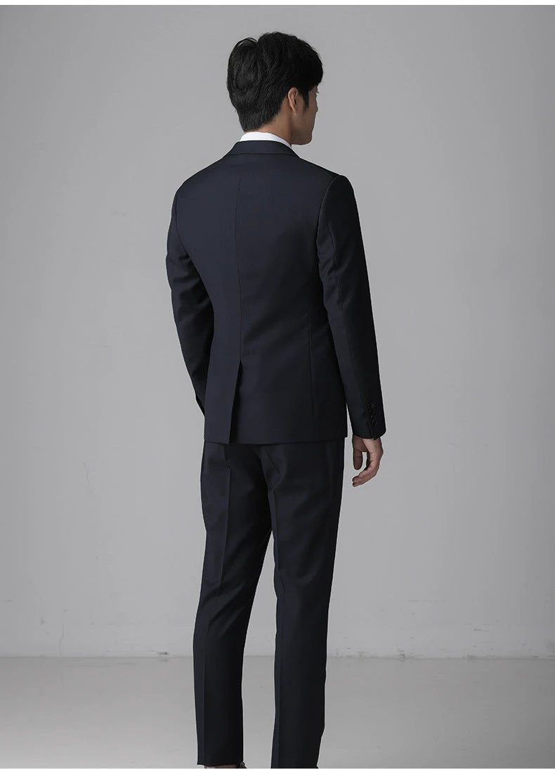 Luxurious Tailored Wool Wedding Suit For Men Three Piece Custom Fit (ZD17083)