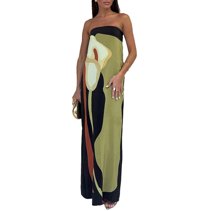 Mariana Premium Ladies' Evening Dress in Modern Kaleidoscope Design Wardrobe Essential