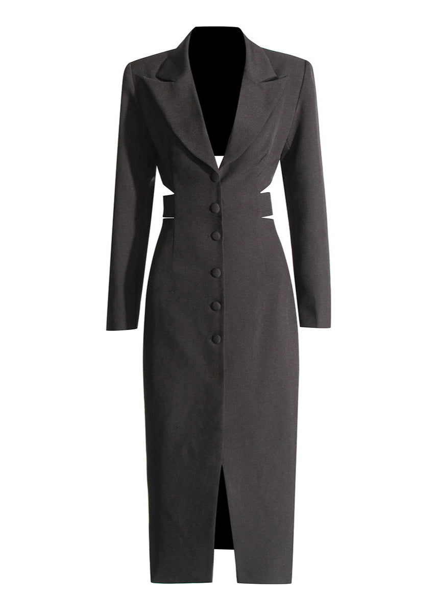 Sculpted Elegance Cut Out Blazer Dress
