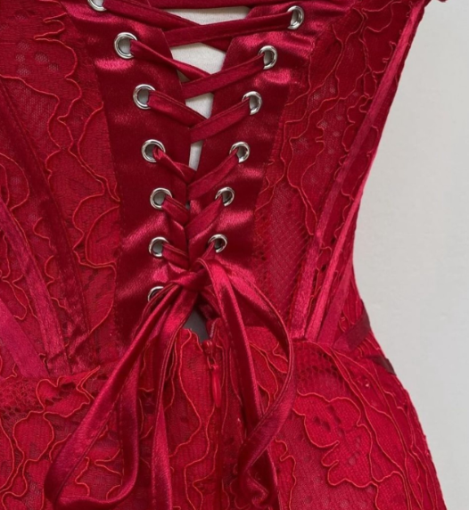 Sexy Red Lace Strapless Sheath Short Cocktail Dress Formal Graduation Homecoming Dress