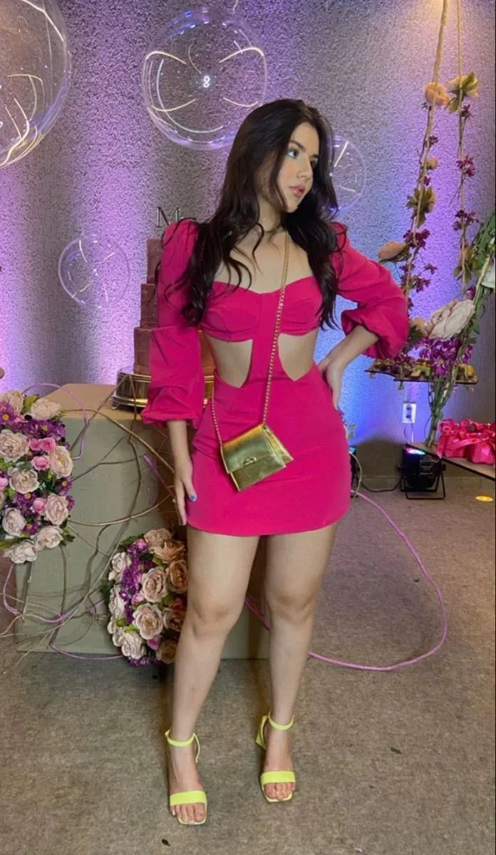 Sexy Waist Cutout Homecoming Dress with Long Sleeves (ZD12071)
