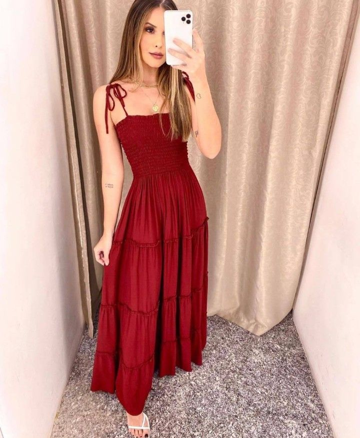 A-line Burgundy Prom Dress Fashion Party Dress