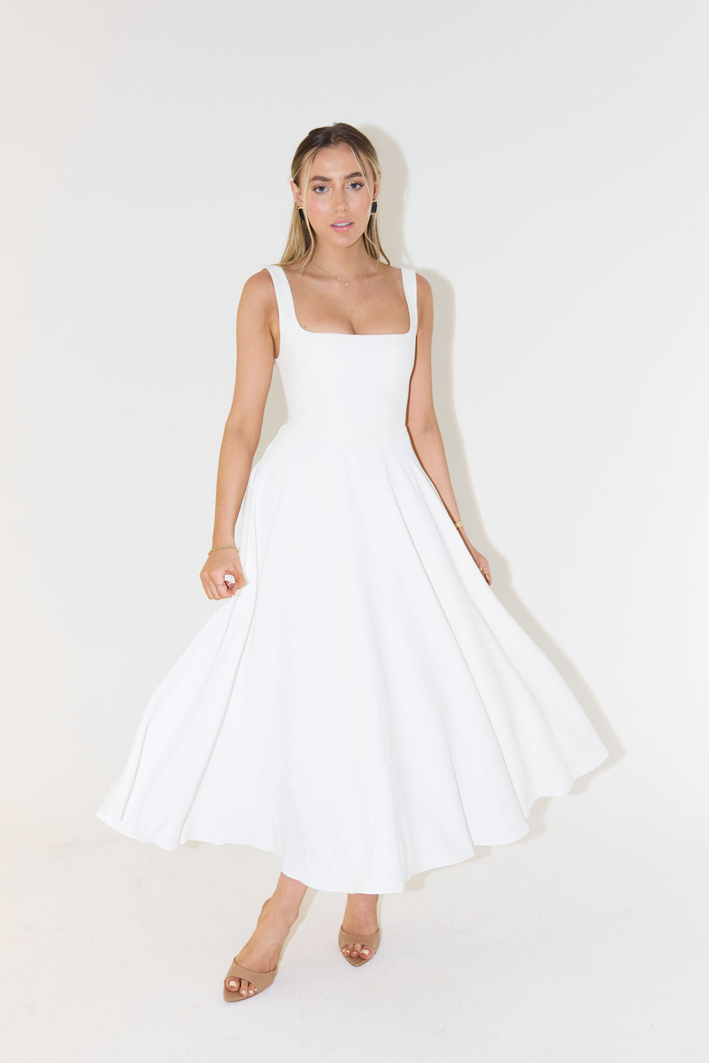 Yade High - Waisted Midi Dress
