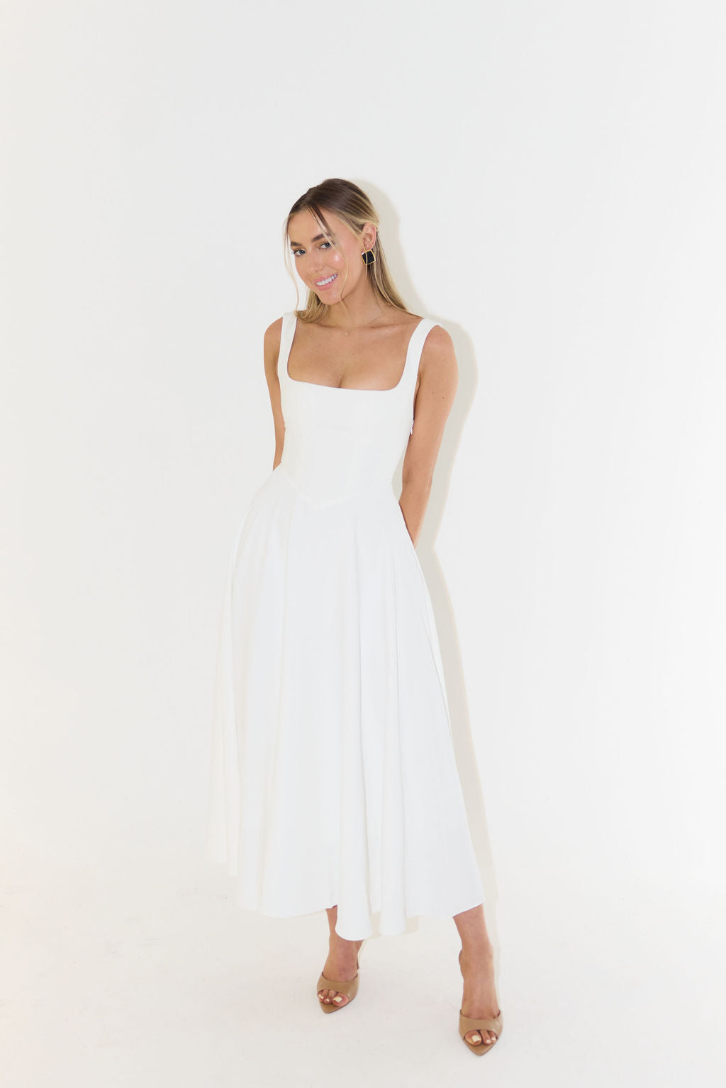 Yade High - Waisted Midi Dress