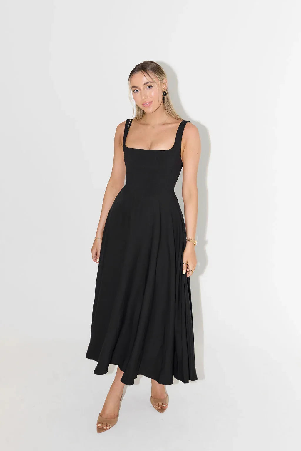 Yade High - Waisted Midi Dress
