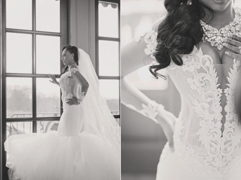 Off The Shoulder Mermaid Wedding Dresses | Lace Appliques Elegant Long Sleeve Bridal Gowns