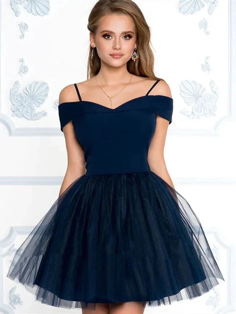 Off the Shoulder Homecoming Dresses SYH72 by vivymakudress