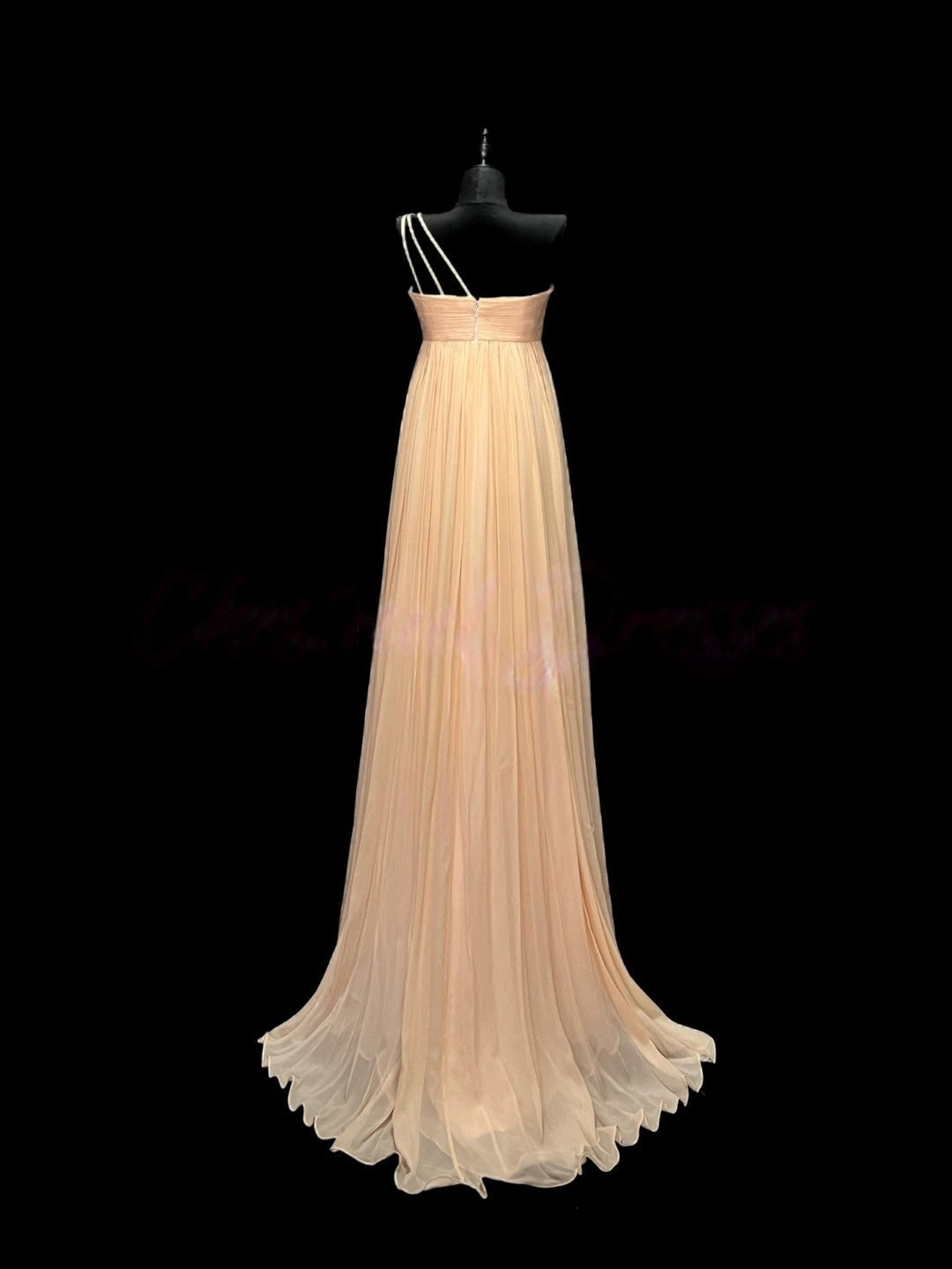 One Shoulder A Line Wedding Guest Dress Bridesmaid Dress J10165