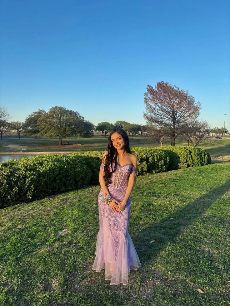 Dreamy Purple Mermaid Off-Shoulder Sequined Embroidered Tulle Long Prom Dress Evening Dress