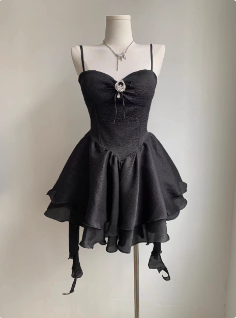 Elegant Temperament Tube Top Suspender Princess 17th Birthday Homecoming Dress - FashionDia