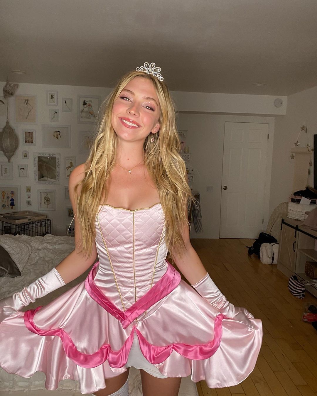 Sweet Princess Pink Tutu Satin 16th Birthday Homecoming Dress cc4389