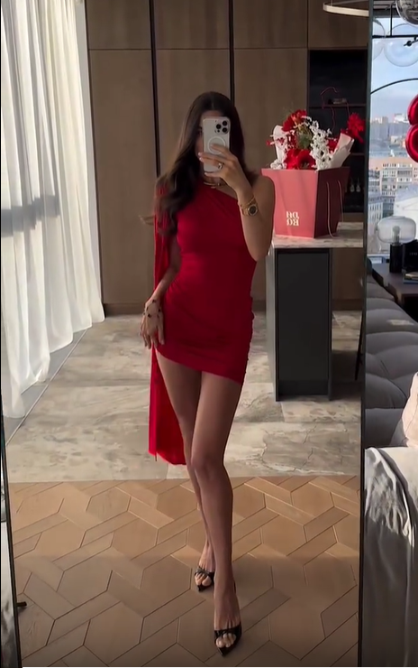 Sexy Red One-piece Ribbon Elastic Hip 18th Birthday Homecoming Dress - View 3 | FashionDia