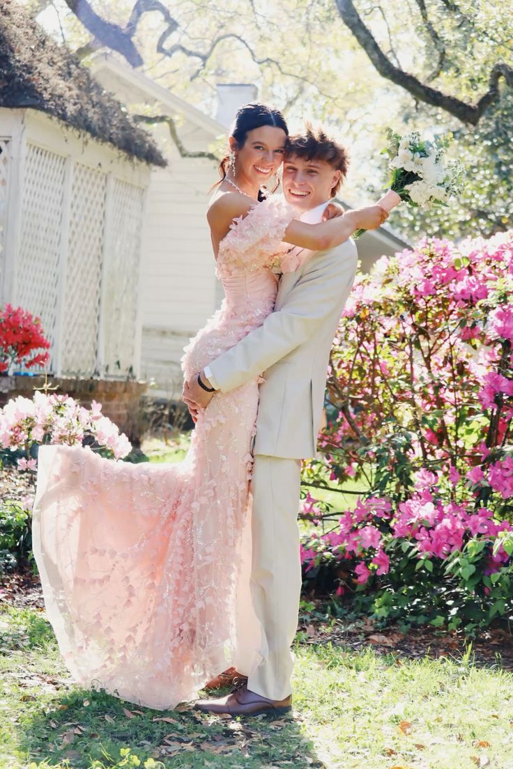Sweet Princess Pink Mermaid Off-Shoulder Bow Tulle Train Prom & Evening Dress - View 4 | FashionDia