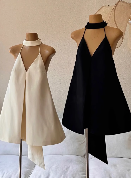 Sweet Halter Neck Sexy Backless Birthday Short Skirt Homecoming Dress - View 3 | FashionDia