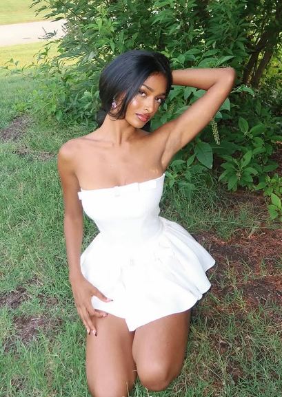 Sweet White Tube Top Bow Waist Mini 17th Birthday Homecoming Dress - View 5 | FashionDia