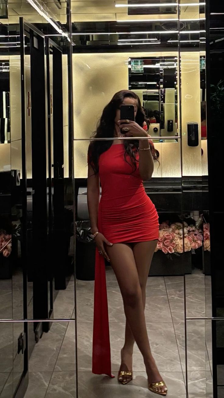 Sexy Red One Shoulder Slim Hip Birthday Skirt Homecoming Dress