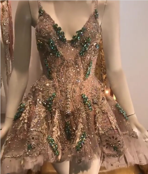 Luxury Champagne Gold Deep V-Neck Strap Diamond Mesh A-Line Birthday Dress Homecoming - View 4 | FashionDia