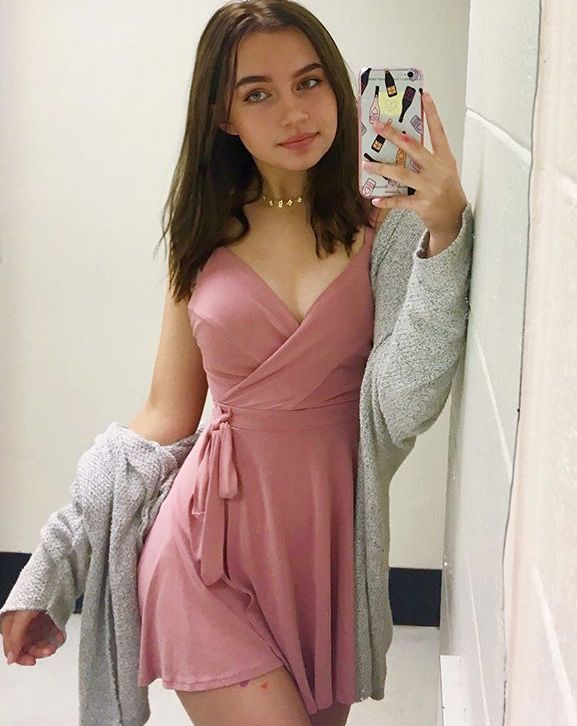Sweet Pink V-Neck Tie-Waist Mini Birthday Party Homecoming Dress