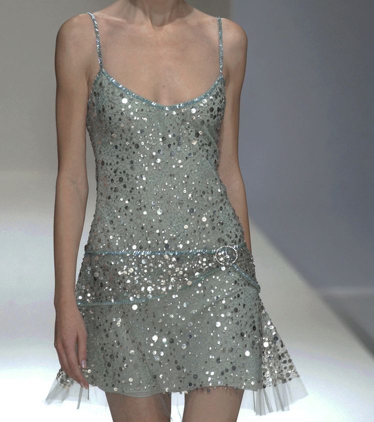 Shining Silver-gray Suspender Sequin Waist Birthday Party Homecoming Dress - FashionDia