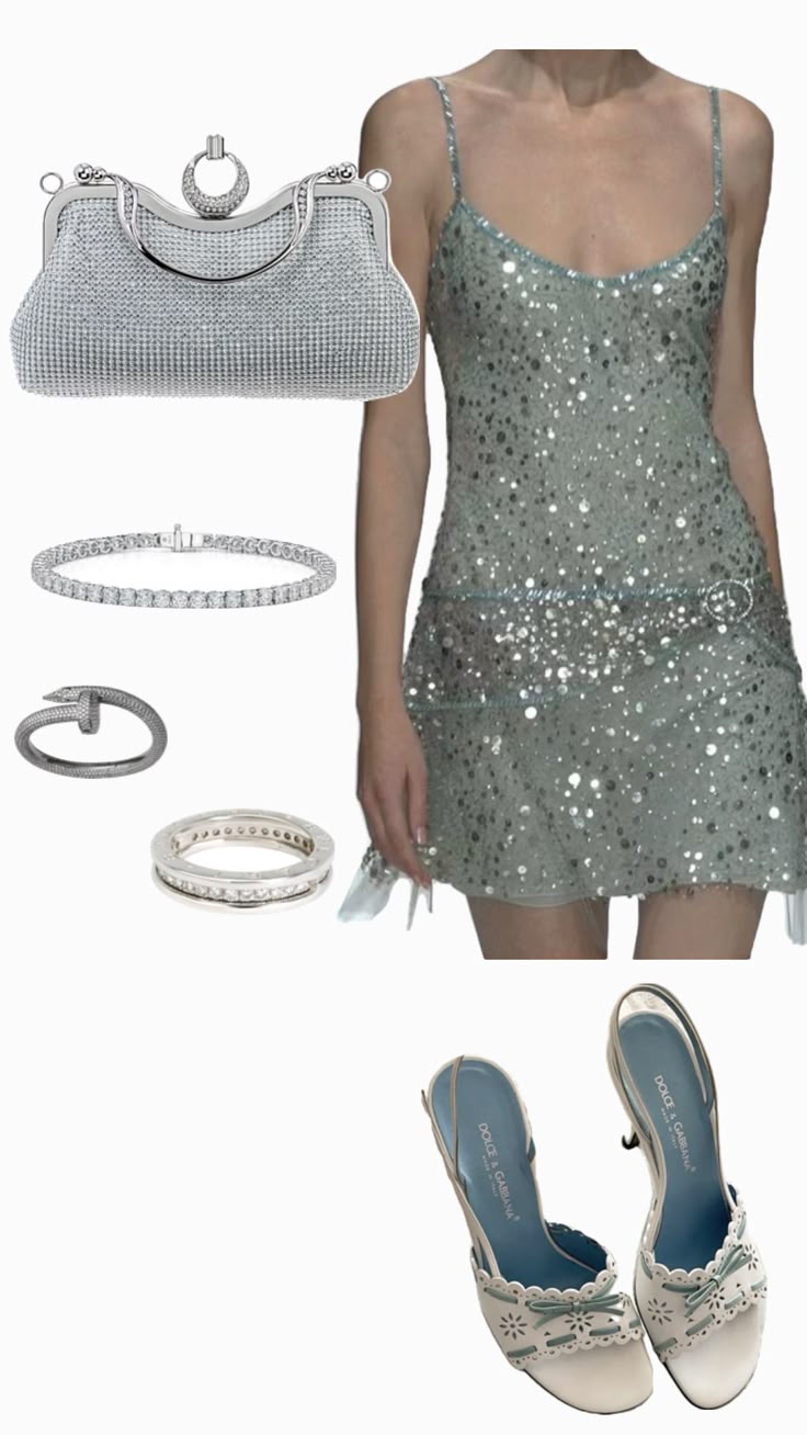 Shining Silver-gray Suspender Sequin Waist Birthday Party Homecoming Dress - View 3 | FashionDia