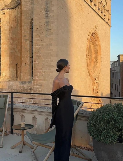 Formal Off-shoulder Sleeveless Mermaid Satin Evening Prom Dresses - View 4 | FashionDia