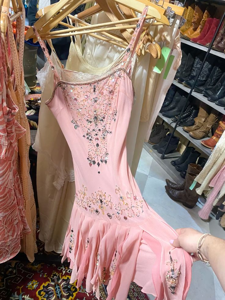 Gorgeous Light Pink Strappy Rhinestone Sequin Chiffon Birthday Homecoming Dress