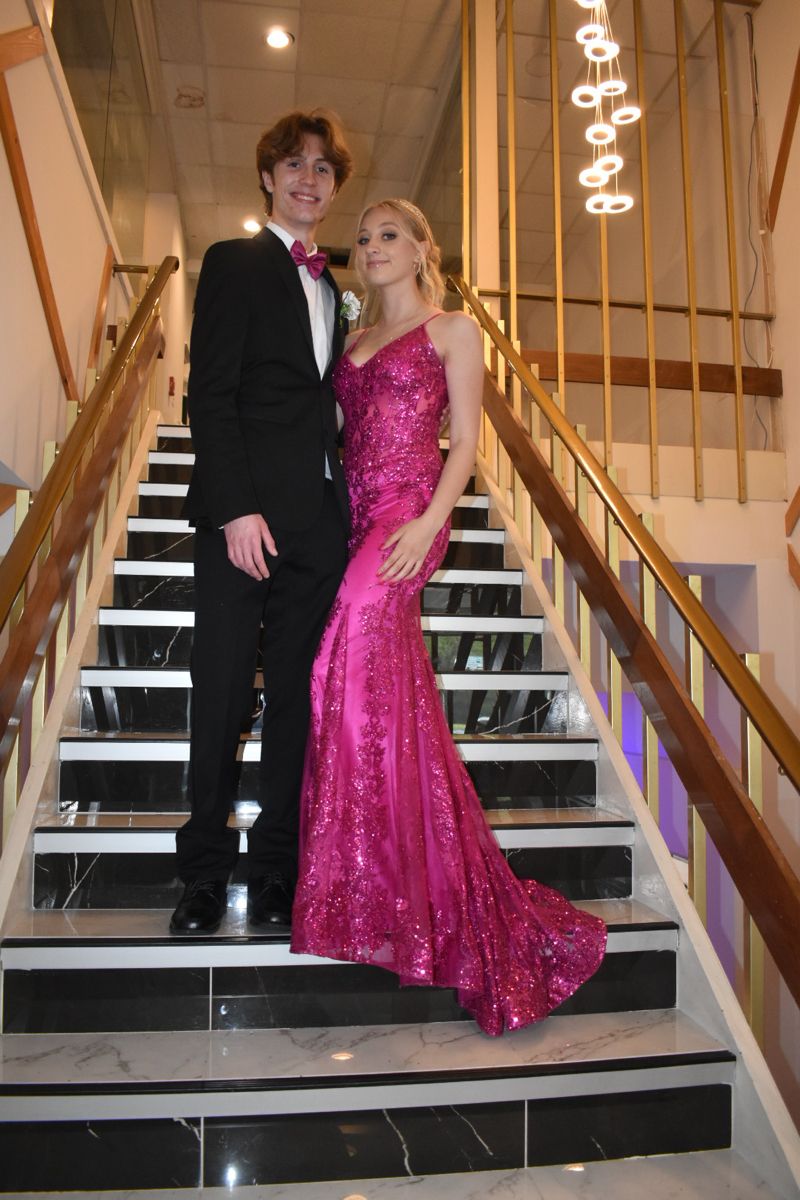Shimmering Pink Mermaid Tail V-neck Strap Sequin Long Prom Dress Evening Dress