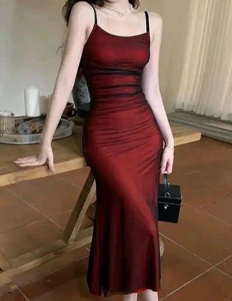 Vintage Spaghetti Satin Tulle Sheath Party Dress,Long Evening Dress