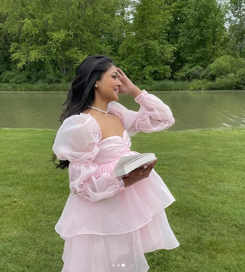 Retro Style Pink A-Line Puffy Homecoming Dress,Pink Birthday Party Dress - View 3 | FashionDia