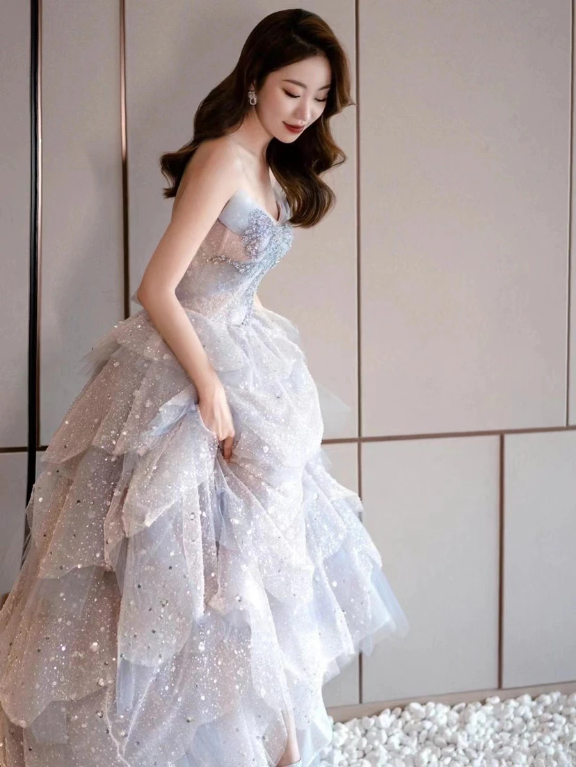 Luxurious Shiny Ball Gown,Sweet 16 Dress,Princess Dress,Y2403 - View 3 | VelvetHem